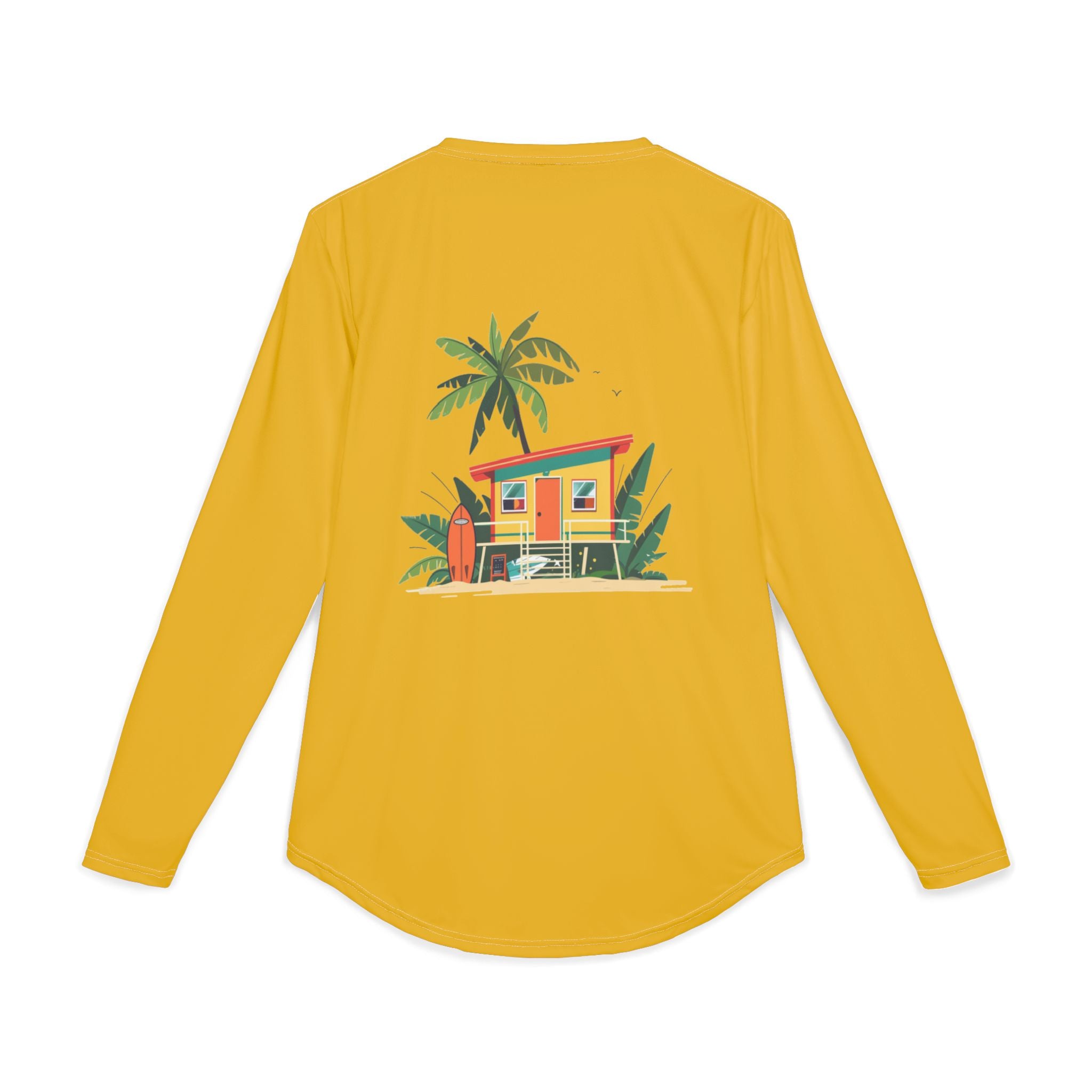 California Surf UPF 50+ Shirt - Men's Retro Beach Rash Guard -  Vintage Long Sleeve Sun Protection Tee -| Veridian Surf Co