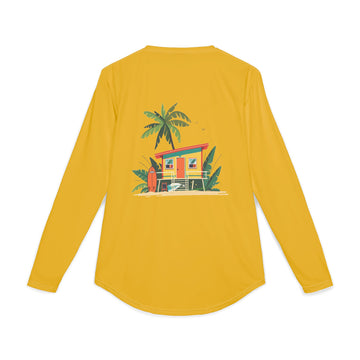 California Surf UPF 50+ Shirt - Men's Retro Beach Rash Guard -  Vintage Long Sleeve Sun Protection Tee -| Veridian Surf Co