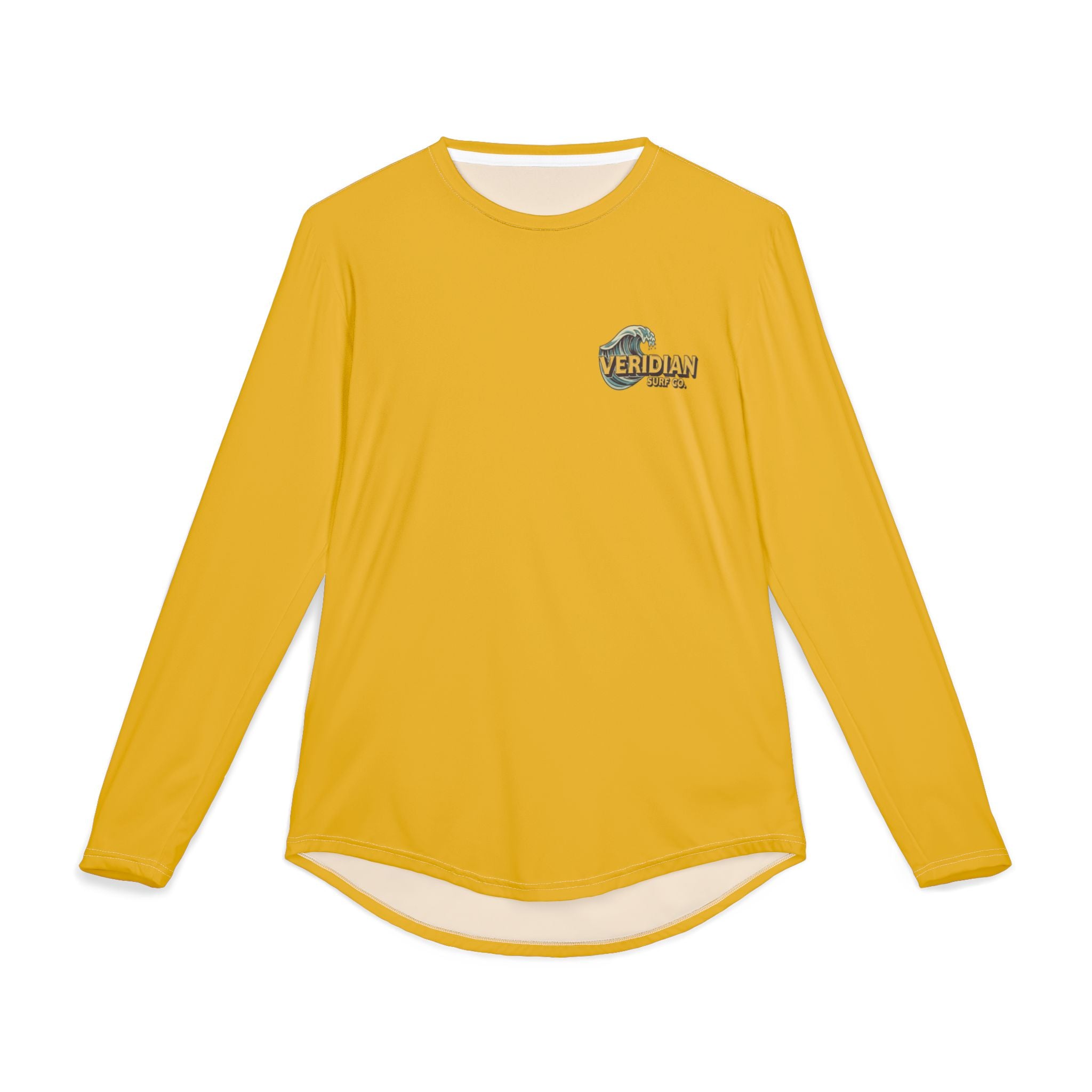 California Surf UPF 50+ Shirt - Men's Retro Beach Rash Guard -  Vintage Long Sleeve Sun Protection Tee -| Veridian Surf Co