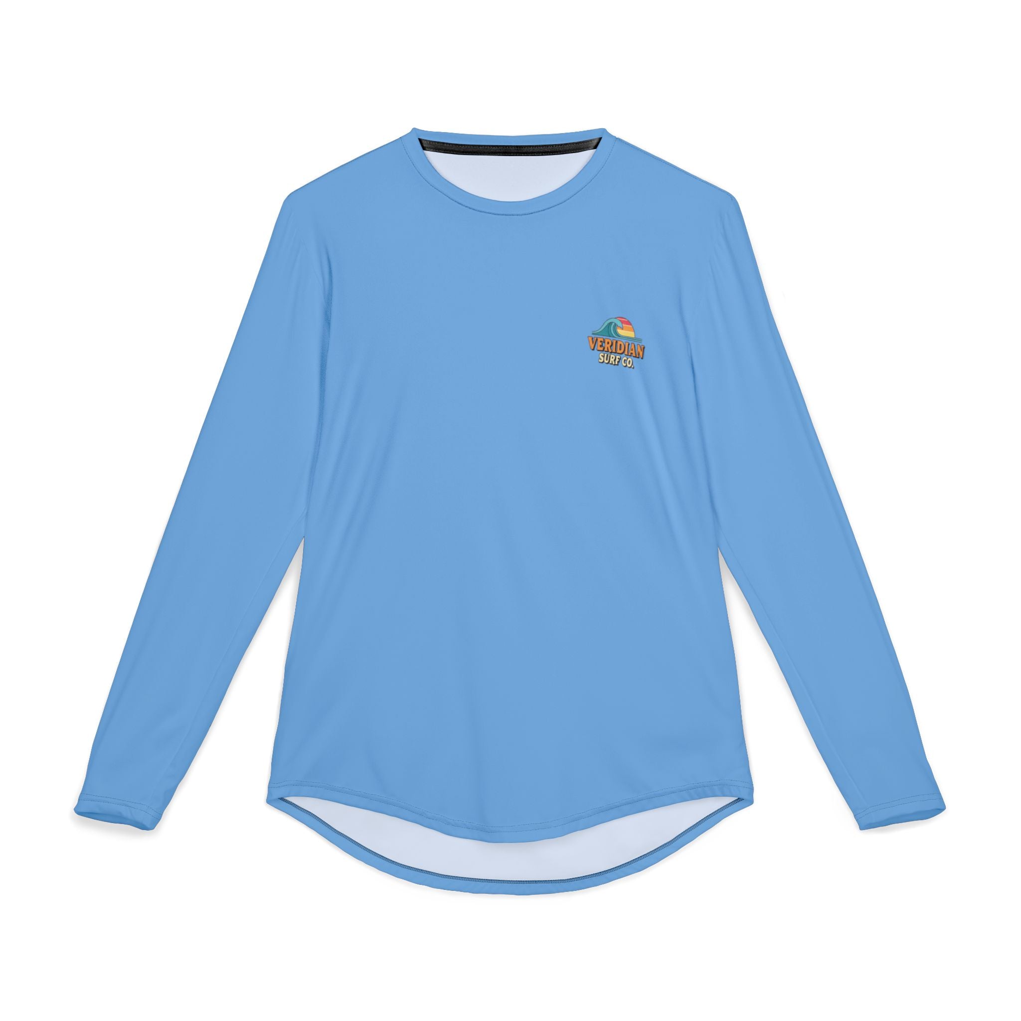 Men's UV Protection Shirt, Sun Surf Long Sleeve, Veridian Surf Co Beach Top, Sunscreen Tee, Rash Guard