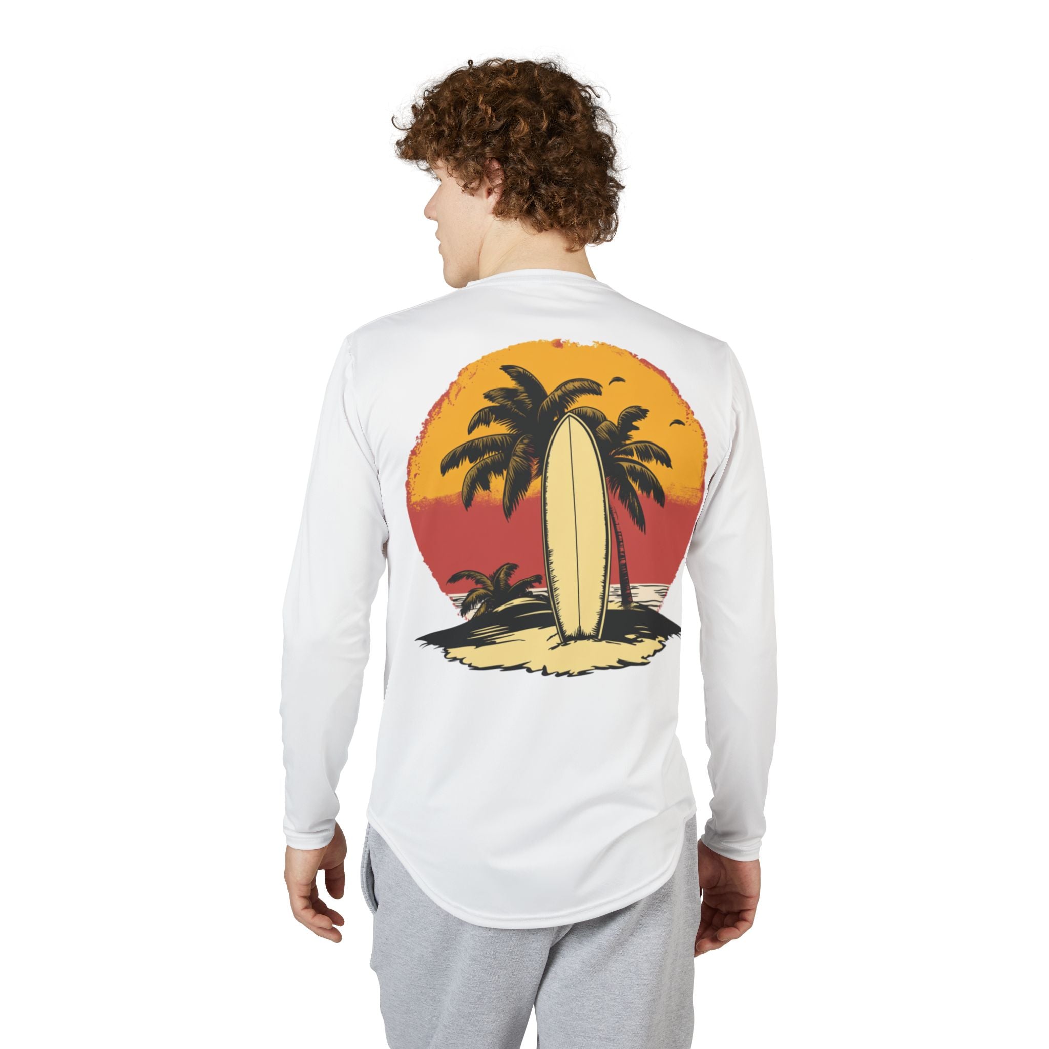 UV Protection Rash Guard Shirt for Men - Surfing Sun Protection - Veridian Surf Shop Gear, Long Sleeve Swim Shirt, Beach Apparel, Outdoor
