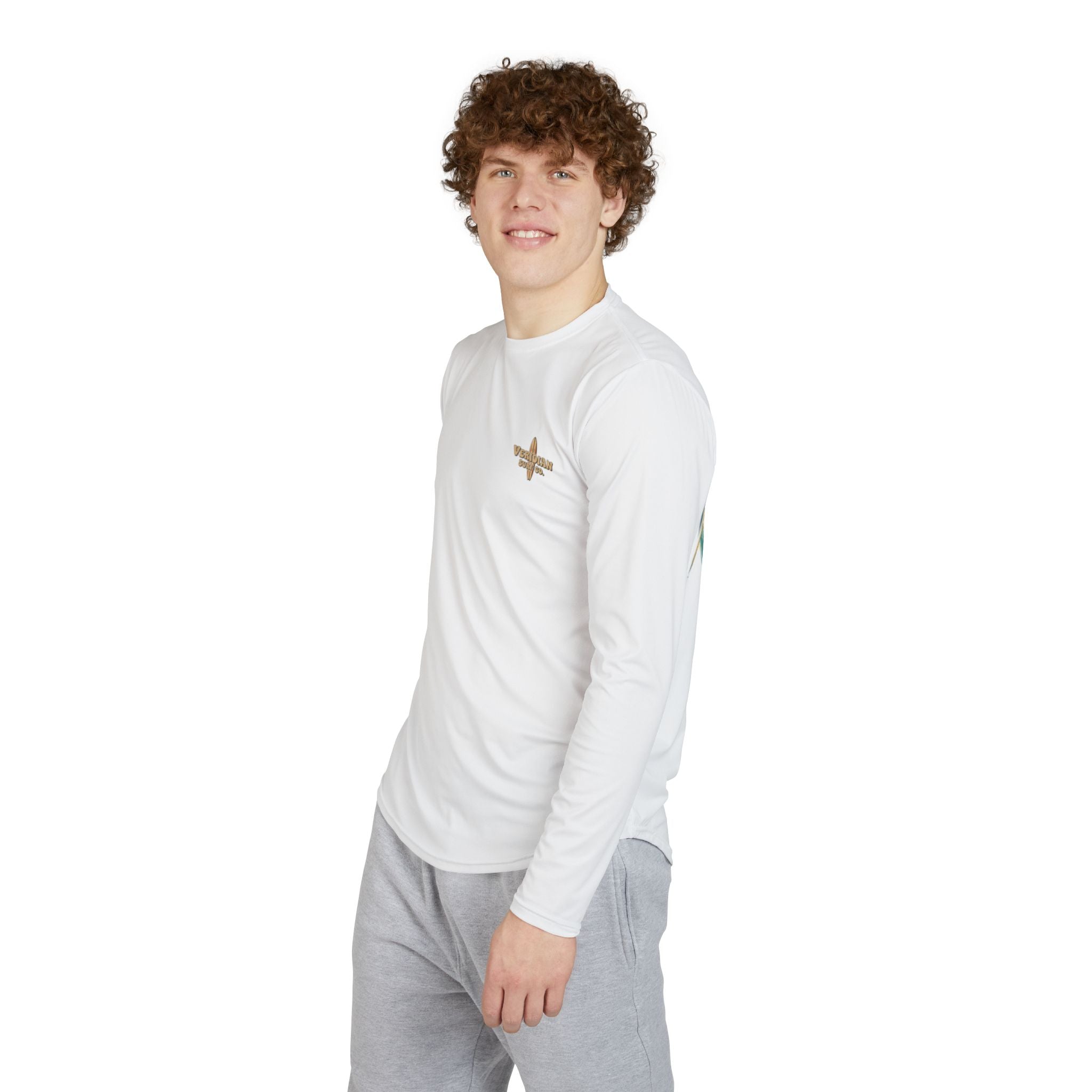 California Surf UPF 50+ Shirt | Men's Retro Beach Rash Guard | Vintage Long Sleeve Sun Protection Tee | Veridian Surf Co