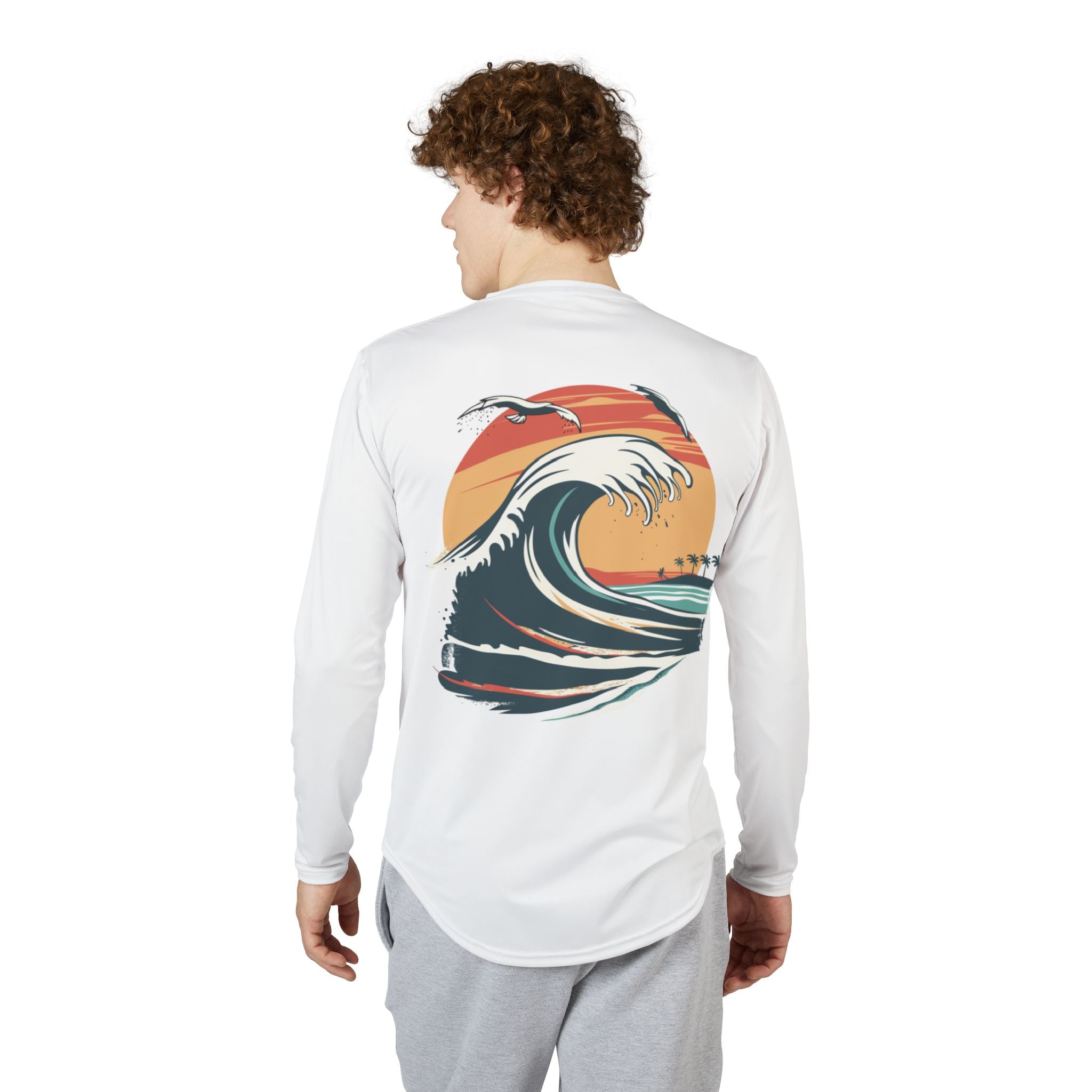 Men's UV Protection Long Sleeve Shirt, Beachwear, Sun Protection, Outdoor Activity Shirt, Summer Apparel, Ideal for Fishing, Vacation